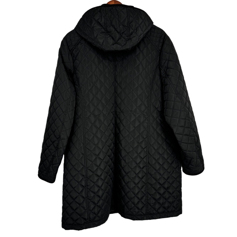 Ralph Lauren black quilted mid length winter jacket - Picture 2 of 13